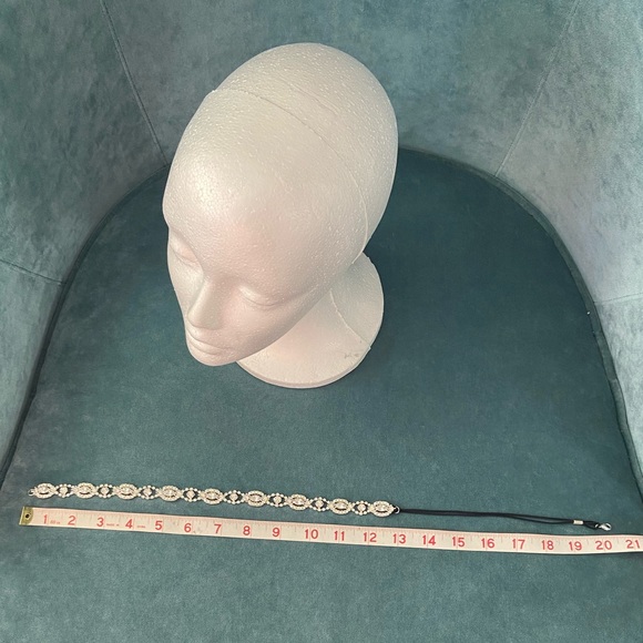 NEW - Cubic Zirconia wedding headband - Picture 3 of 7